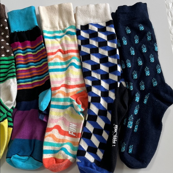 Vibrant Patterned Socks Collection, 8 pair bundle - Picture 3 of 3